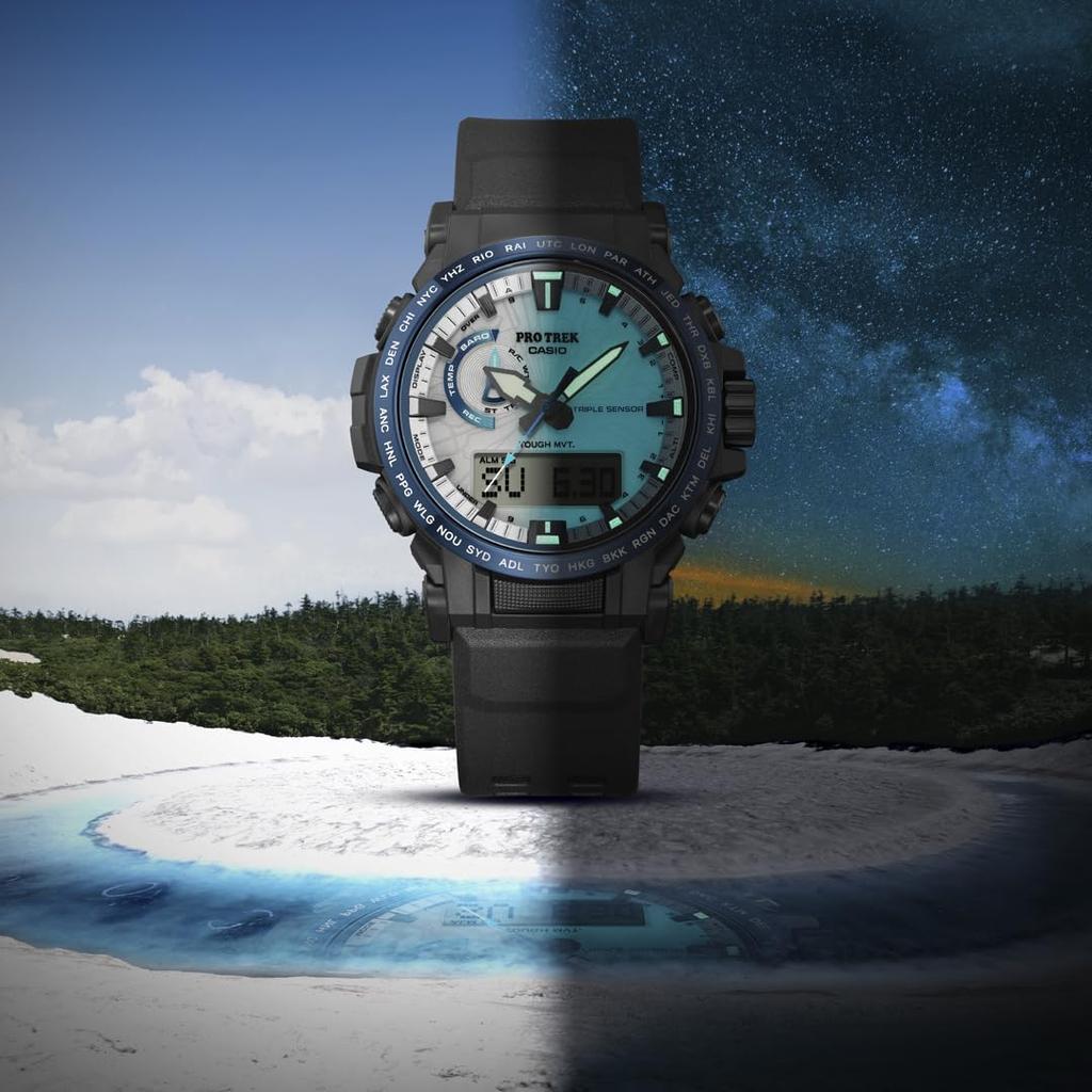 Pro Trek Climber Line Solaruhr mit Saphirglas Blau [Casio] Funkgesteuert PRW-61D-2JF - Herren