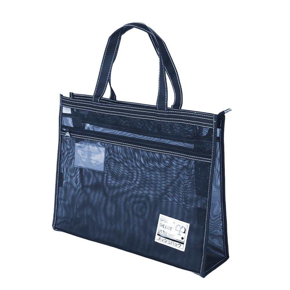 Bolsa de Transporte LONTG A3, Bolsa para Documentos, Bolsa de Negócios para Papel A3, Documentos, Materiais de Arte e Pranchas de Desenho, Bolsa para Esboços, Nylon com Malha, Bolsa Tote de Grande Capacidade