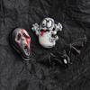 Delicate Skull Bat Hair Clip For A Quirky Halloween Look Resin Hallowmas Costume Details Suitable For Various Occasion