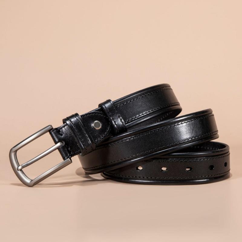 First Layer Belt Cowhide Pin Buckle Belt Vintage Casual Youth Handmade Belt