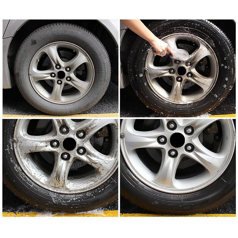 Car Wheel Rim Brush Tools Tire Cleaning Brushes short handle Rim Scrubber Car Detailing Wash Tire Brush Auto Washing Accessories