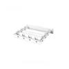 Wall Mount Folding Clothes Drying Rack With Clips For Indoor Laundry Storage