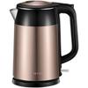 Supor 1.7L Stainless Steel Electric Kettle - Seamless Double Layer, Anti-Scald Design, 304 Steel Kettle.