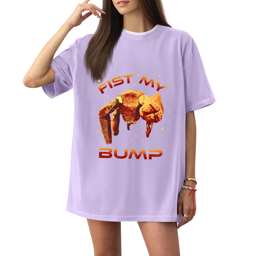 Women's Casual Printed T-Shirt Round Neck Pullover Short Sleeve Top