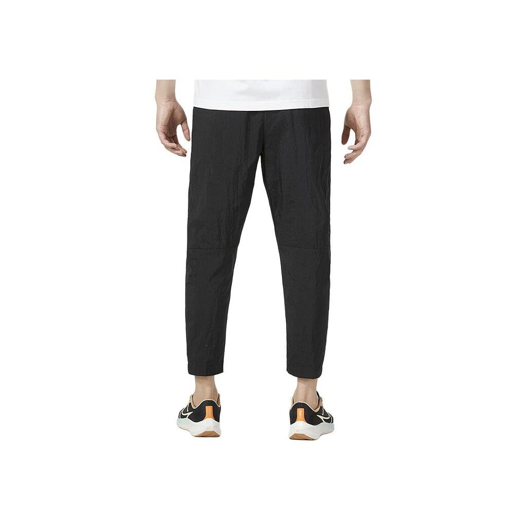 Nike Logo Embroidery Breathable Casual Sweatpants Men Bottoms Black FB7407-010