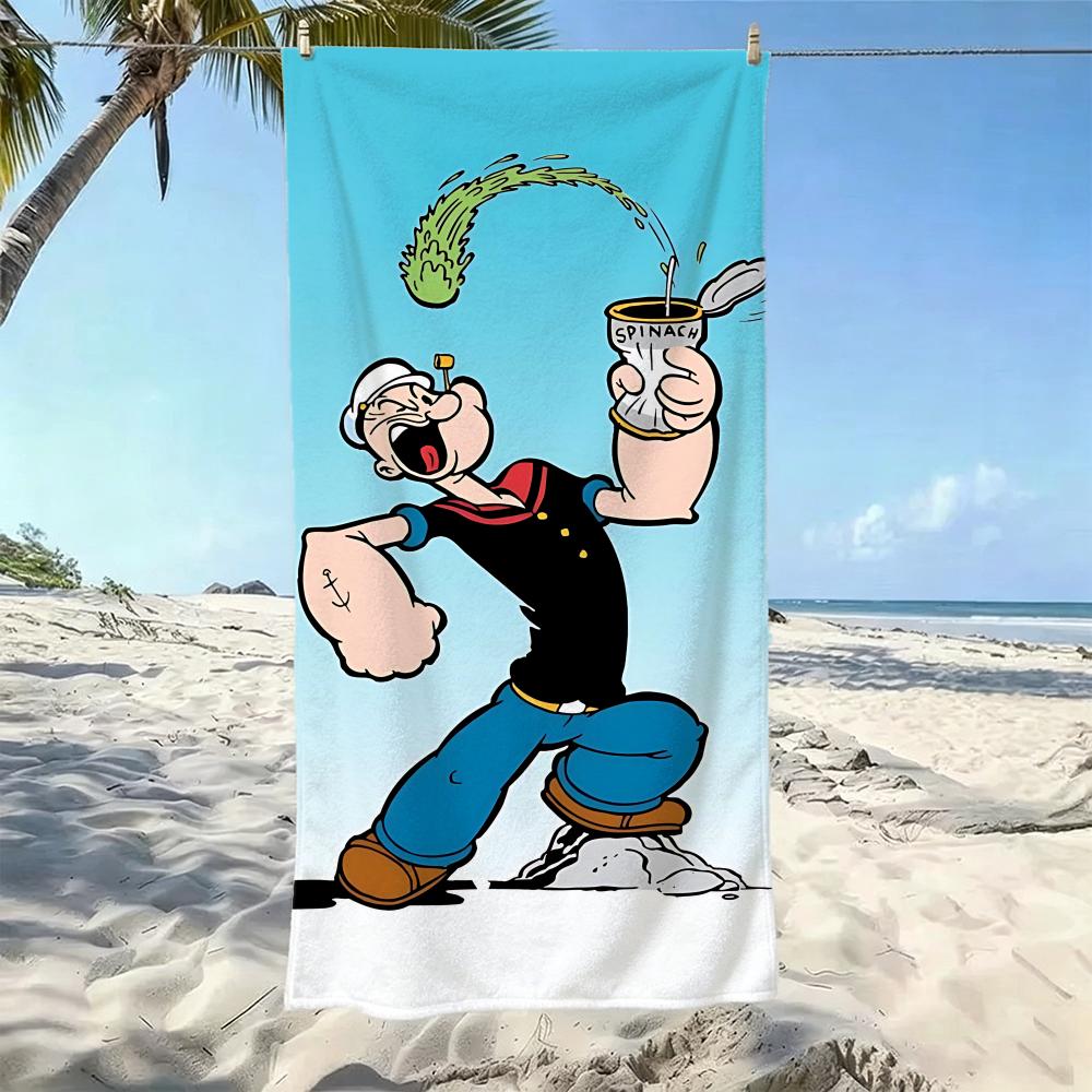 Strong P-Popeye the SailorS Towel Five-Star Hotel Quality Eco-Friendly Ultra Soft Thick Towels & Beach Towels