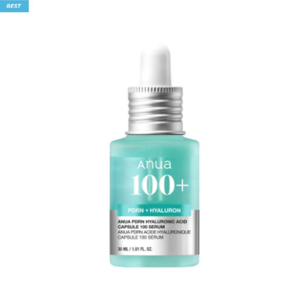 Anua PDRN Hyaluronic Acid Capsule 100 Serum 30ml - Salmon DNA for Glass Skin