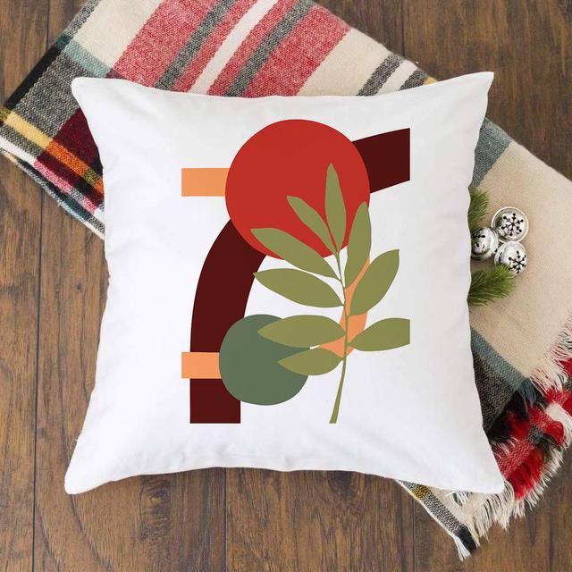 Nordic Geometric Plant Print Cushion Cover Pillow Cases Home Outdoor Balcony Sofa Living Room Aesthetic Decoration Pillowcase