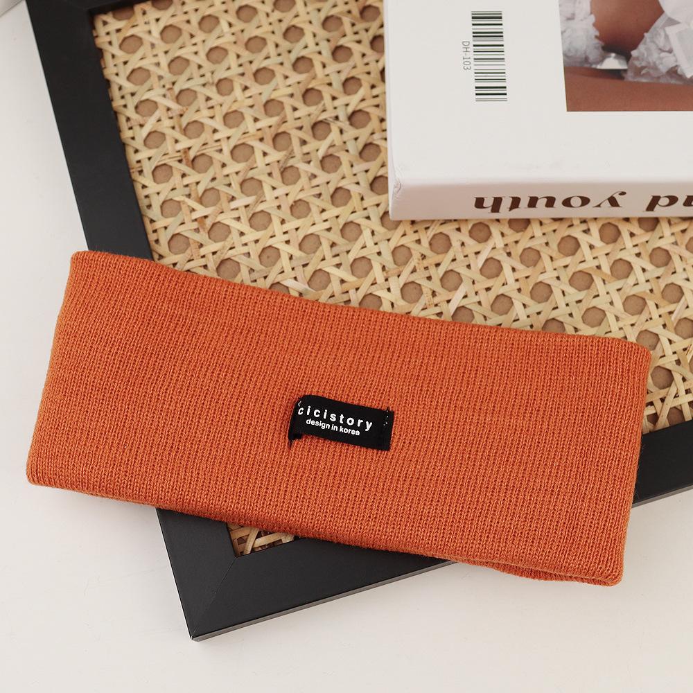 Knitted headband women's tied hair fashion autumn headband sports headscarf autumn and winter headgear