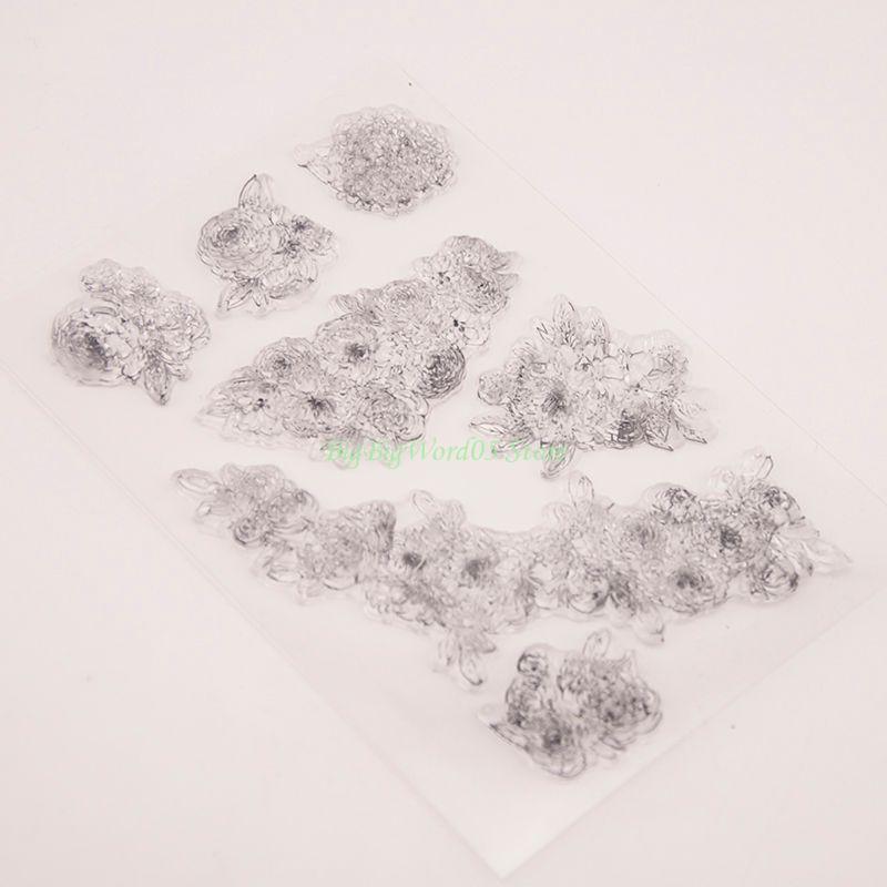 24TE Flower Vine Clear Stamp Seal Stamps Greeting Card Invitation Card for Home Festival Family DIY Embossing Crafts Supply