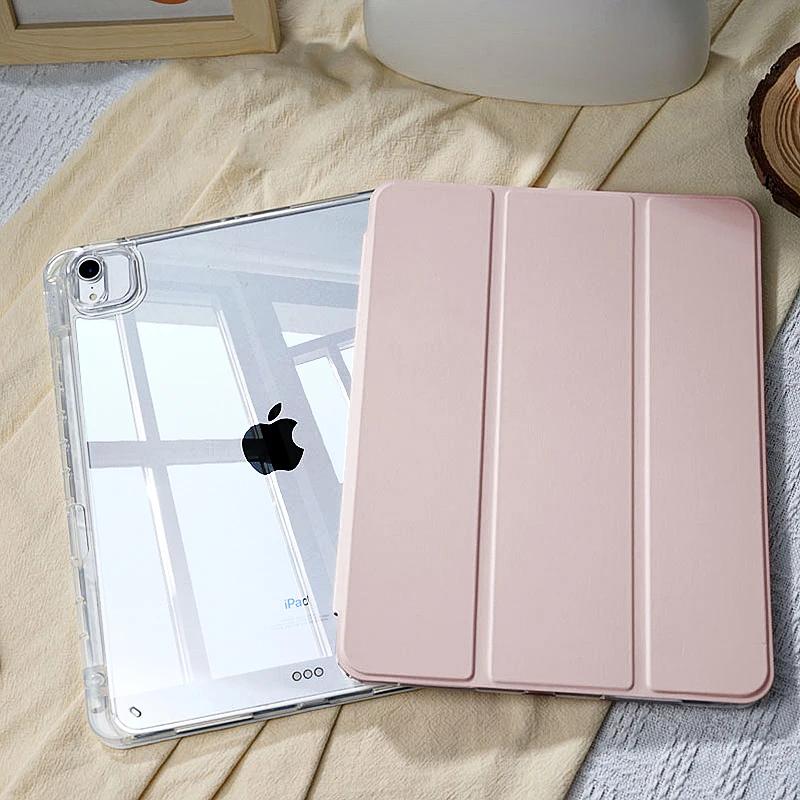 With Pencil Holder Case for iPad A16 11th  Air11 13inch M3 M2  iPad Pro11 12.9 13M4 M5 Air4 5 10th 9th 8 7 9.7 10.2 10.5