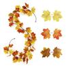 DIY Craft Artificial Maple Leaf Garland Hanging Vine Fall Foliage Garland  Indoor Winding Decor