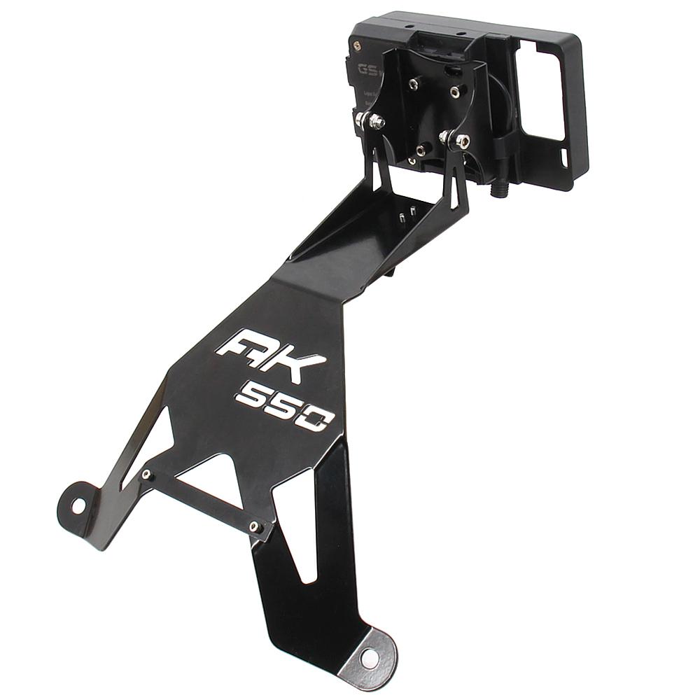 New motorcycle Front Phone Stand Holder Smartphone Phone FOR KYMCO AK 550 AK550 ak550 GPS Navigaton Plate Bracket USB charging