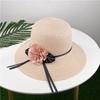 New spring and summer women's sunshade straw hat sunscreen sun hat bucket hat flower beach hat big edge basin hat