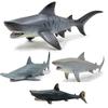 Megalodon Tiger Shark Great White Shark Marine Animal Doll Collection Toy Gift Shark Decoration ModelGreat White Shark