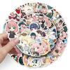 50 Q Version Spy x Family Stickers: Japanese Anime Characters, Cartoon Anya Guka, DIY Decorative Set.