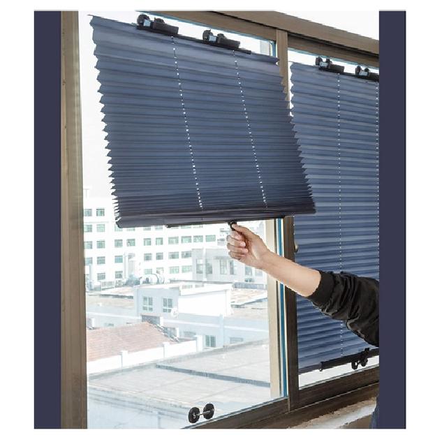 28''x65''Pleated Shade Window Blind Sun UV Half Blackout Blind Roller Car window