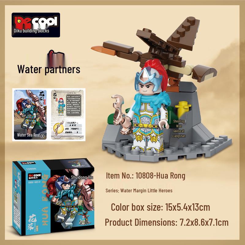 Diku Blocks Educational Minifigure Toy - Lin Chong & Lu Zhishen Model