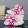 Kids & Adults Basketball Shoes with Rotary Buckle - Breathable, Lightweight, All-Season Training Shoes