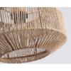Woven Plug in Pendant Light with Handmade Hemp Rope Shade Dimmable Switch Natural Basket Hanging Lamp for Home Decor Lighting
