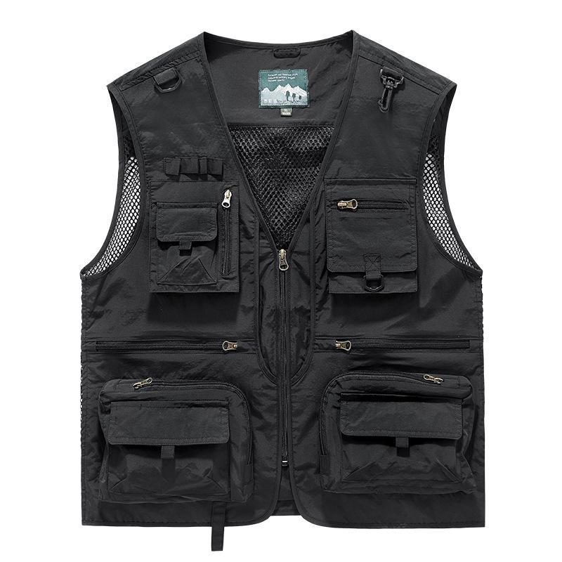 Men's Four-Season Multi-Pocket Outdoor Fishing and Photography Vest
