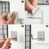 Rustproof Towel Rack Bathroom Stainless Steel Hook Wall Door Holder Clothes Hanger Adhesive Hooks