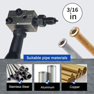 3/16 In Car Brake Oil Pipe Expander Tools Set Universal Brake Line Flaring Car Repair Accessories Easy To Use Repair
