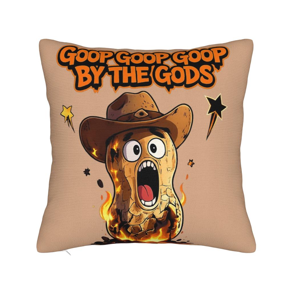 Kuddfodral Roligt The Burnt Peanut GOOP Bungulator Design Kuddfodral För Soffa Soffa Säng Vardagsrum Sött Roligt Kuddfodral