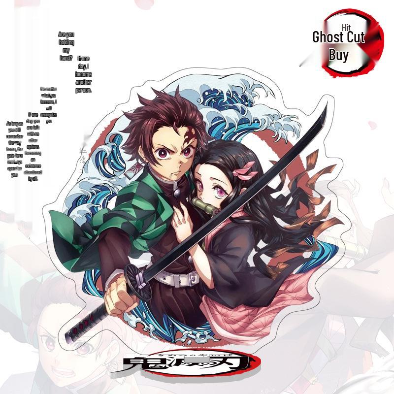 Demon Slayer 40-1 Duży Akrylowy Standee: Kolekcjonerska figurka Tanjiro i Nezuko