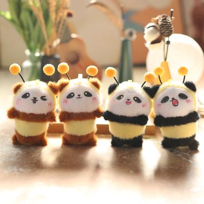 Cute Cute Drag Bee Panda Pendant Plush Toy Doll Bag Hanging Decoration Keychain Doll Doll Doll