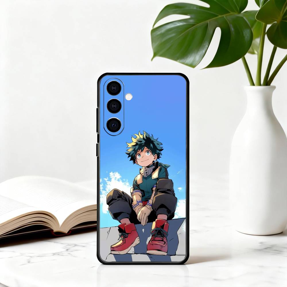 

l-lzuku Boy Hero D-Deku M-Midoriya-ES Phone Case For Samsung Galaxy A73,A72,A71,A70,A53,A52,A51,Others Soft Black Cover Samsung a51 4g