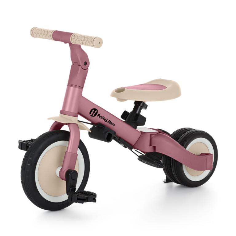 PETITE&MARS Multifunktions-Dreirad 5-in-1 Turbo Dusty Rose