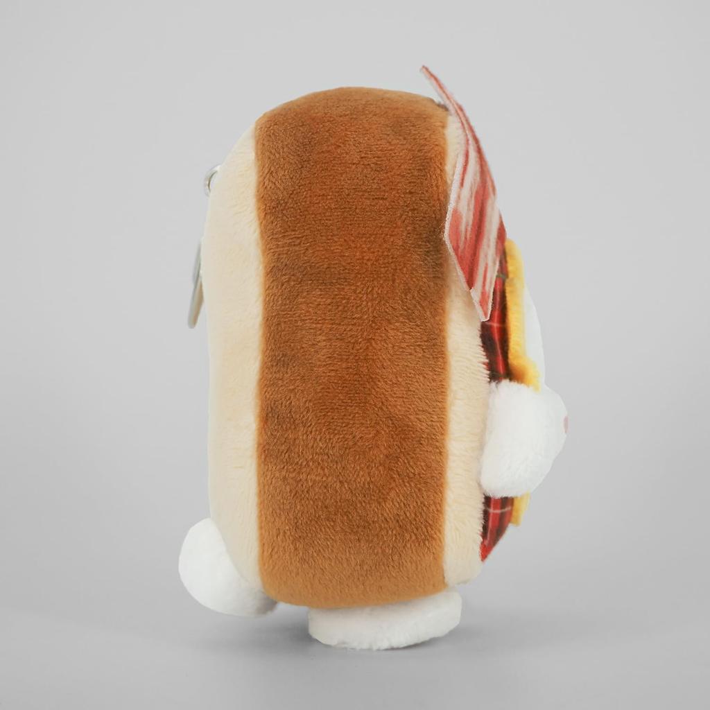 Sanei Boeki mottk Try it morning Mascot Plush Toy, Size: Approx. W9.5 x D6.5 x H10cm, MK04