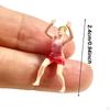 5 Pieces 1:64 Scale Miniature Figures Scene Models Beach Volleyball Tiny Diorama for