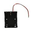5 Pcs 18650 Battery Case 3 Slot Black Battery Holder with 2 Lead Wire Serial Connection
