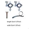 2 Pieces Roof Rack Shovels Mount Bracket, Axe Holder, Holder Rubber Grip Kit for
