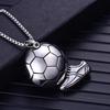 Nuevo Modelo Collar de Cadena de Acero Inoxidable Fútbol - Elegante y Potente, Adecuado para Hombres y Mujeres, Colgante para Actividades Deportivas