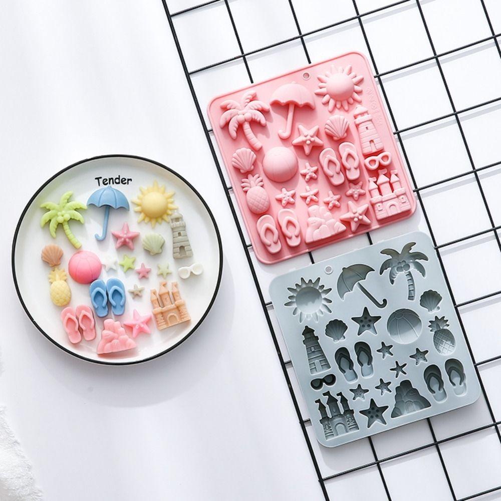 Coconut Tree Summer Beach Theme Molds Silicone DIY Baking Tool New Candy Mould Tray Dessert Mousse