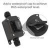Waterproof Momentary Self Resetting Rocker Switch 6 Pin 3 Position ON Off ON DC 12V 24V AC 110V 220V for Motor Control Boat