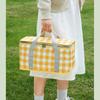 Outdoor large-capacity picnic bag, camping picnic basket, travel picnic bag, portable bento bag, thermal insulation bag