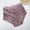 FINETOO 1Pc Summer Sexy Ultra-thin Lace Perspective Panties Women High Waist Lace Floral Underwear Female Breathable Intimates Lingerie