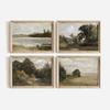 Sky Vase Canvas Painting Wall Art Pictures Vintage Posters and Prints for Living Room Decor American Style Calm Country Field