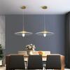 Luxury Transparent UFO Acrylic Pendant Lights Creative Dining Room Restaurant Nordic Living Room Decor Bar Office Hanging Lamps