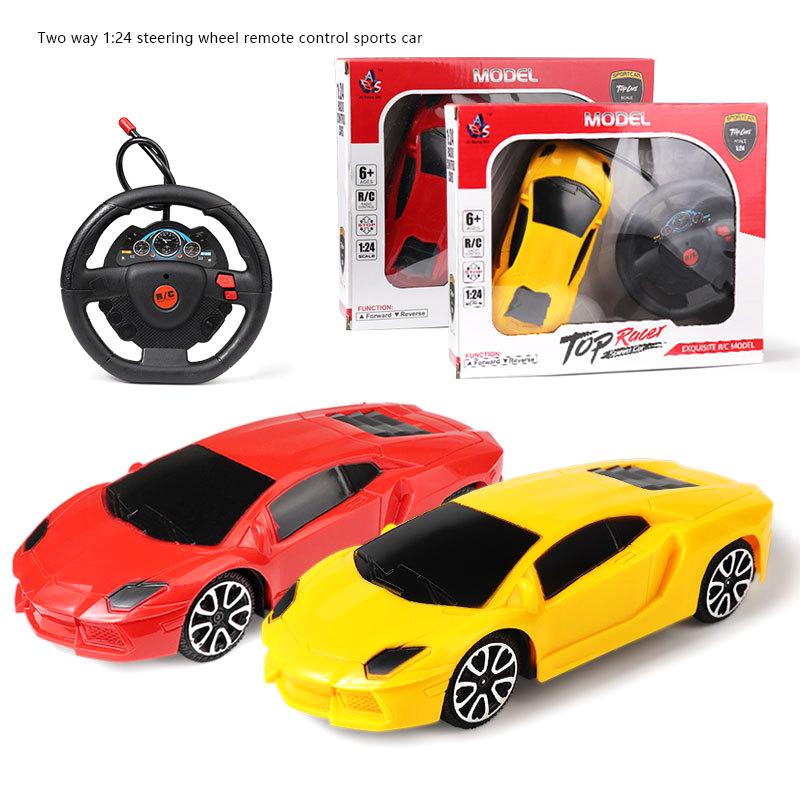 1Pc Simulation Remote Control Car Random Color Model Electric 2-Way Rc Sports Car Toy For Boys Girls Birthday Gifts Random Color