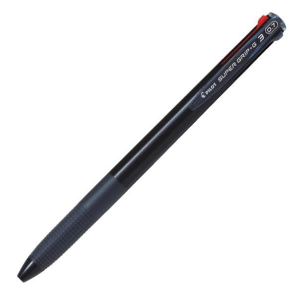 Япония Pilot Трехцветная шариковая ручка Super Grip G3 0,7 мм Черный BKSG30FB Black