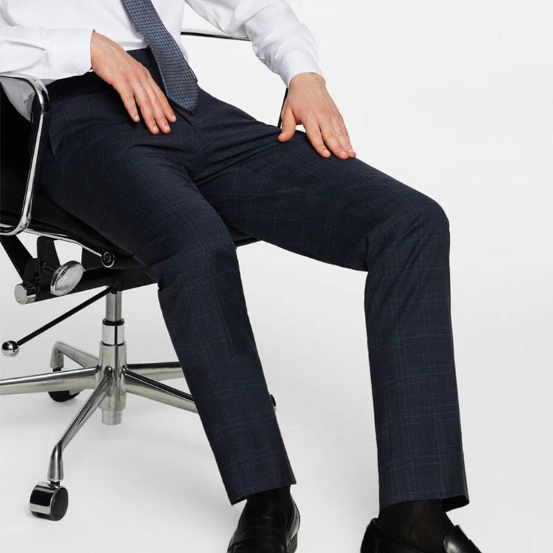 G2000 Men's Plaid Formal Trousers