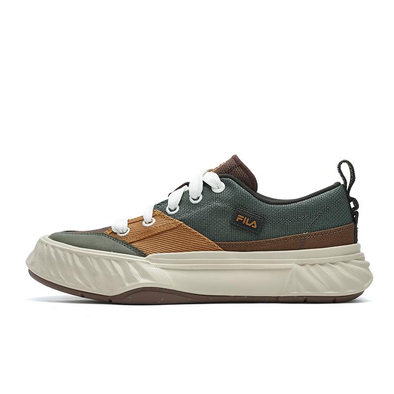

New FILA Fosso Chuanxing Shoes Abrasion Resistant Low top Canvas Shoes Men s Green Yellow F12M422304FCI 41
