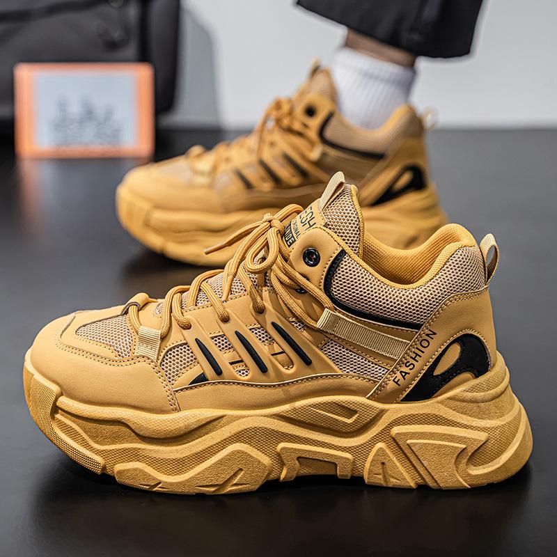 New Men's Fashion Casual Low Top Sports Shoes Students Thick Sole Comfortable Sneakers Boys Male Classic Breathable Basketball Shoes