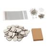 Sublimation Earring Blanks Set 250 Pcs Water Droplets Earring Pendant Ear Hook Cardboard Thermal Transfer Earrings Set