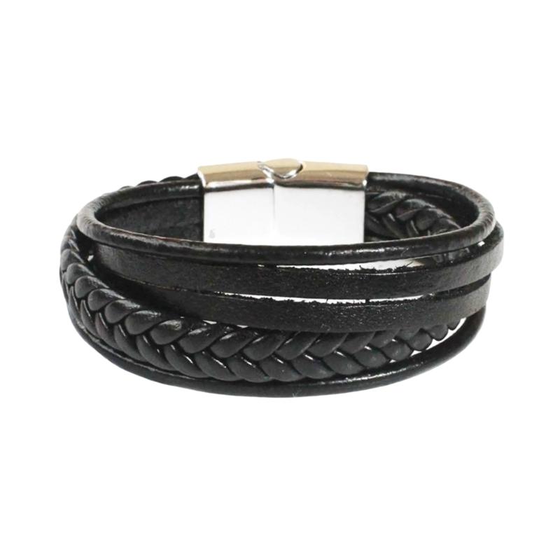 Handgefertigtes Herrenarmband mit magnetischem Edelstahlverschluss für sicheren Halt Ideal für Paare und modebewusste Männer